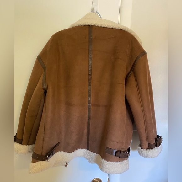 Dynamite Faux Leather Aviator Jacket 🧥 - Picture 5 of 7